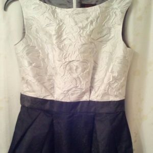 Tuxedo Look A Line Cocktail Dress